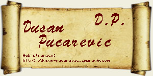 Dušan Pucarević vizit kartica